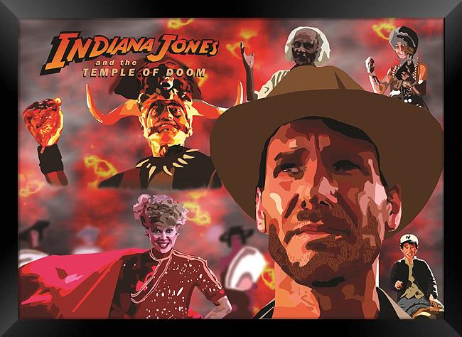 Indiana Jones and the TEMPLE OF DOOM Framed Print by eamonn siu