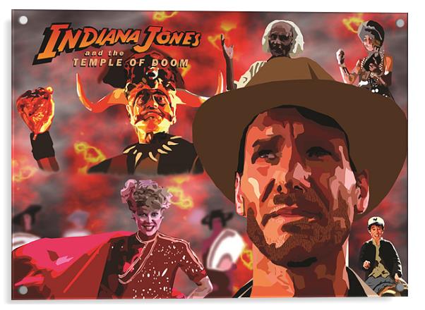 Indiana Jones and the TEMPLE OF DOOM Acrylic by eamonn siu
