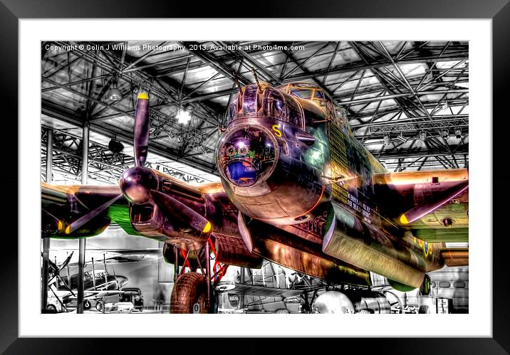 Avro Lancaster 1 - Hendon Framed Mounted Print by Colin Williams Photography