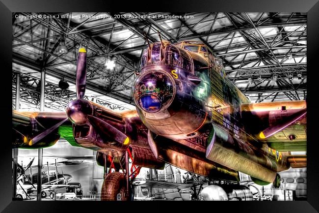 Avro Lancaster 1 - Hendon Framed Print by Colin Williams Photography