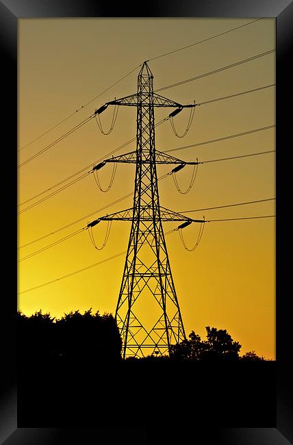 Electric sunrise Framed Print by Brian Fry