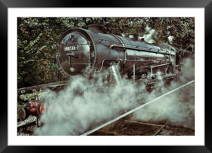Vintage Austerity Class Engine Framed Mounted Print by Colin Metcalf