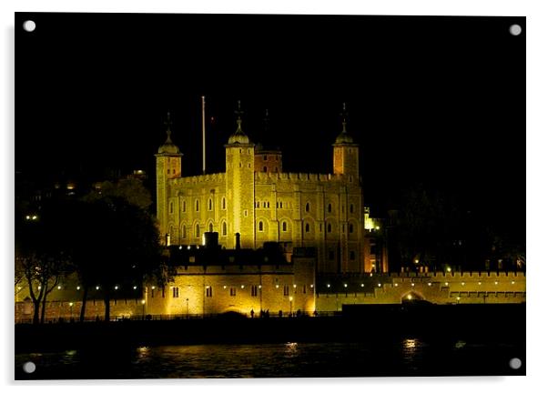 Tower of London Acrylic by steve akerman