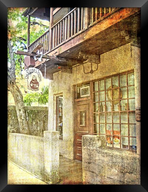 Old Town St. Augustine Framed Print by Judy Hall-Folde