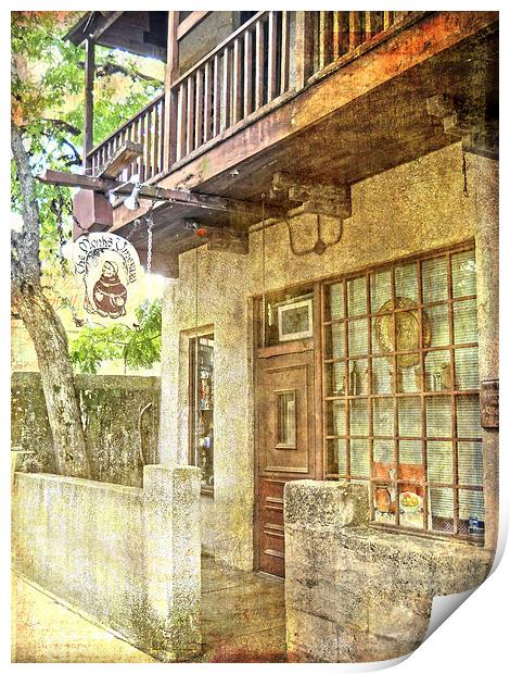 Old Town St. Augustine Print by Judy Hall-Folde