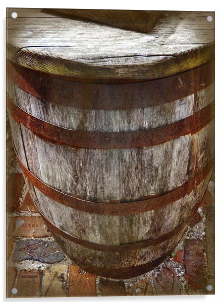 Looking Down the Barrel Acrylic by Judy Hall-Folde