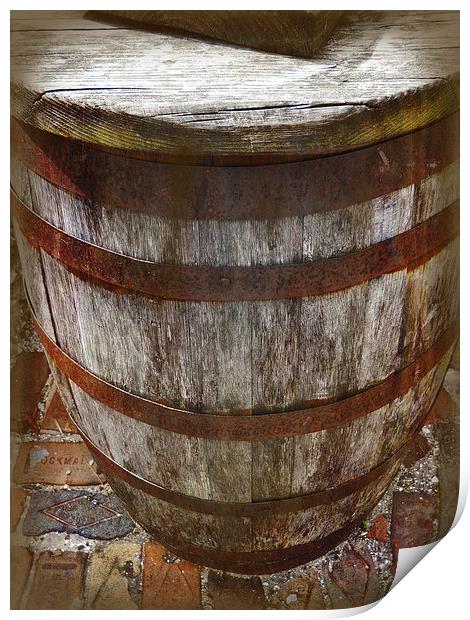 Looking Down the Barrel Print by Judy Hall-Folde