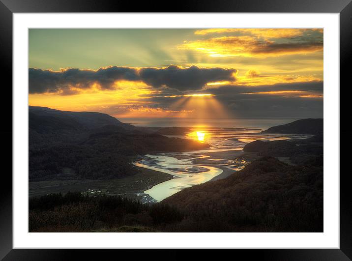 Mawddach sunset Framed Mounted Print by Rory Trappe