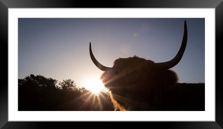 Highland Sunrise Framed Mounted Print by Simon Wrigglesworth