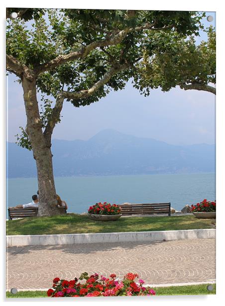 Lake Garda Italy Acrylic by Shoshan Photography 