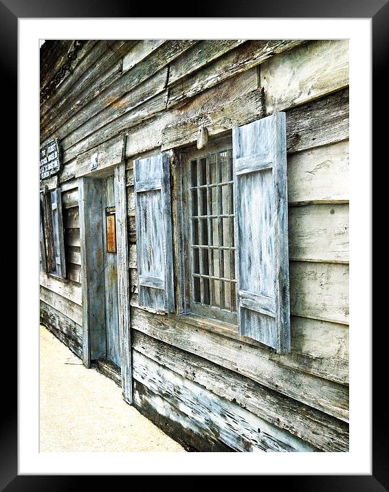 Old and Weathered Framed Mounted Print by Judy Hall-Folde