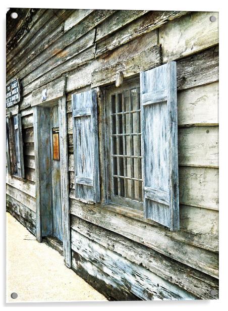 Old and Weathered Acrylic by Judy Hall-Folde