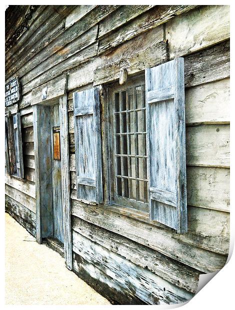 Old and Weathered Print by Judy Hall-Folde