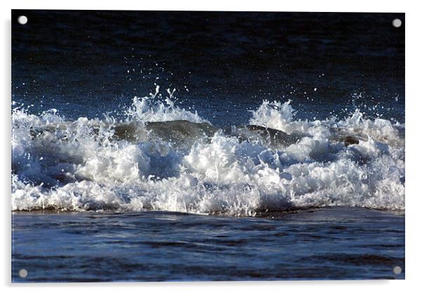 Cornish Surf Acrylic by Karen Harding