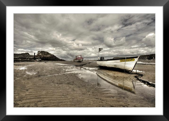 Boat at Bude Framed Mounted Print by Rob Hawkins