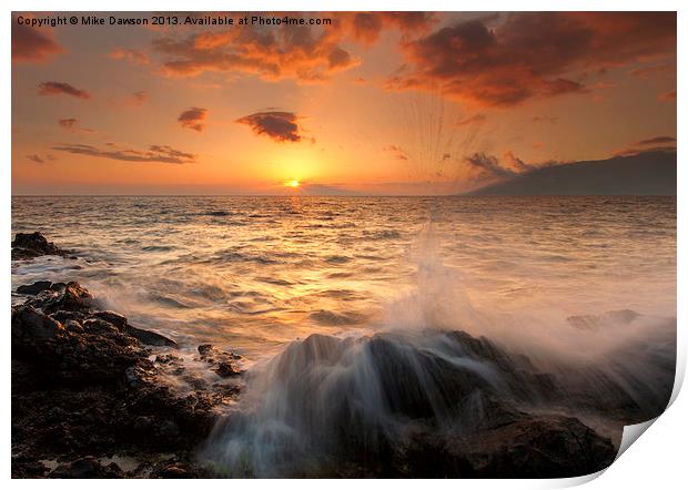 Splash of Paradise Print by Mike Dawson