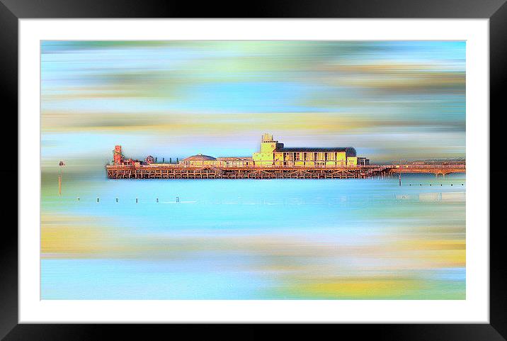 Bournemouth Pier Framed Mounted Print by Louise Godwin