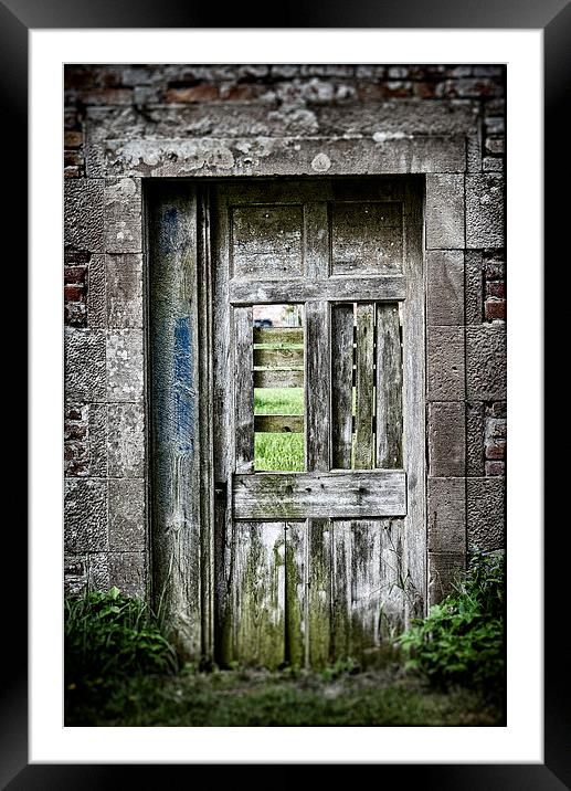 Drafty Door Framed Mounted Print by Fraser Hetherington