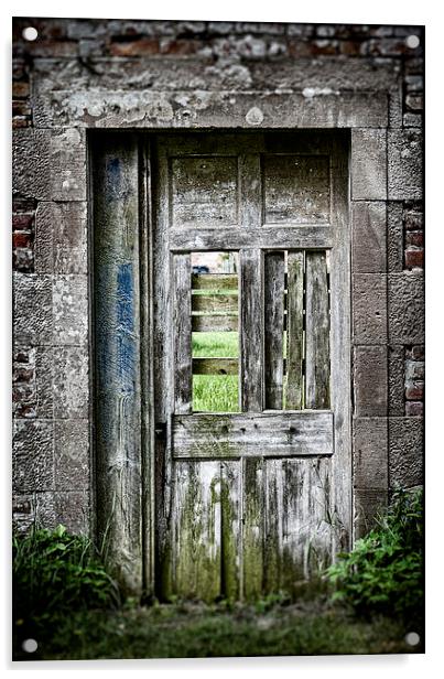Drafty Door Acrylic by Fraser Hetherington