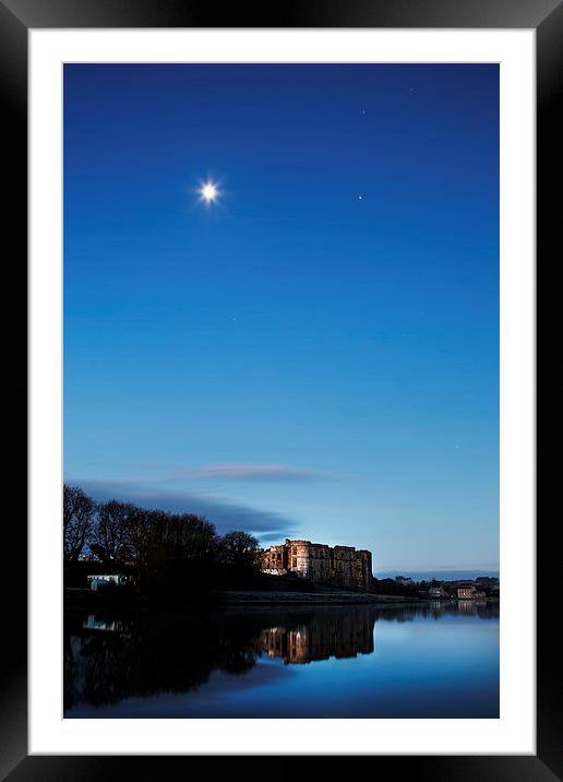 Carew Castle at Dawn Framed Mounted Print by Simon West