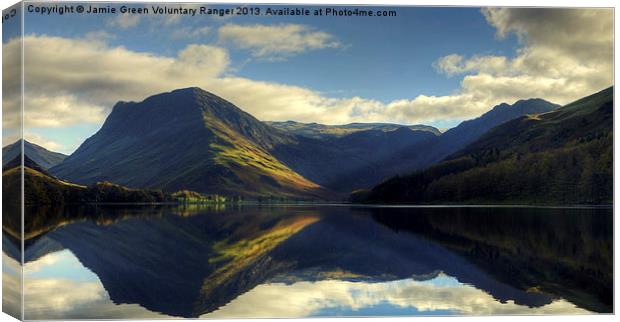 Buttermere Panorama Canvas Print by Jamie Green
