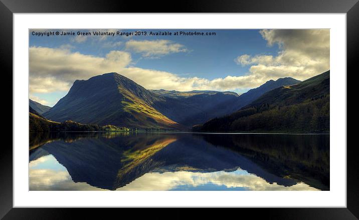 Buttermere Panorama Framed Mounted Print by Jamie Green