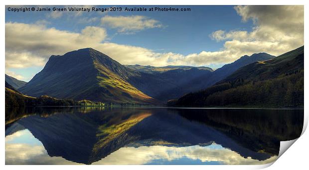 Buttermere Panorama Print by Jamie Green