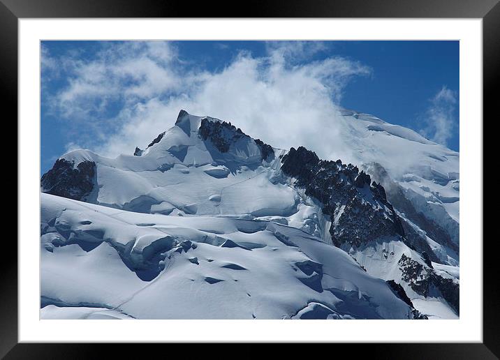 Mont Blanc Framed Mounted Print by Sarah Pymer