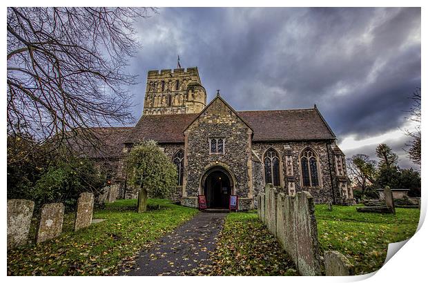 St Clements Church Print by Thanet Photos