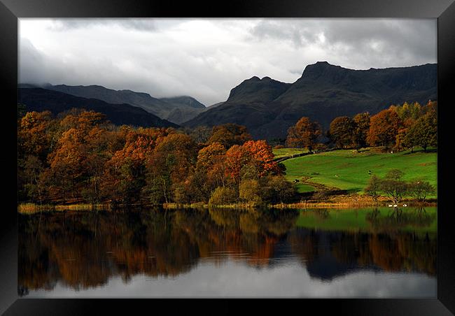The Langdale Pikes Framed Print by JEAN FITZHUGH
