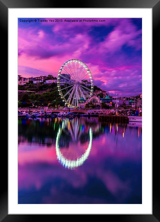 Riviera Big Wheel. Framed Mounted Print by Tracey Yeo