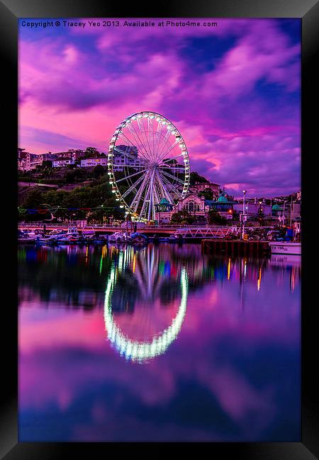 Riviera Big Wheel. Framed Print by Tracey Yeo