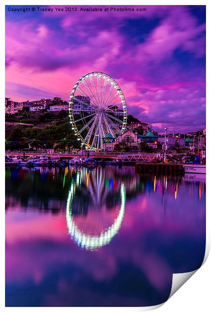 Riviera Big Wheel. Print by Tracey Yeo