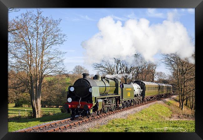 Southern local steam train in Sussex. Framed Print by Ian Duffield
