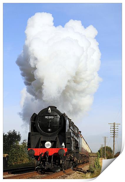 Full steam ahead. Print by Ian Duffield