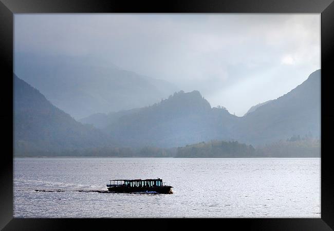 On Derwentwater - Ahead of the weather. Framed Print by Ian Duffield