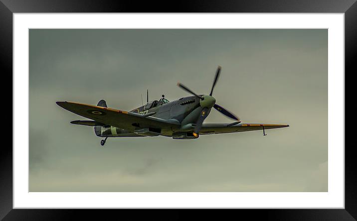 Spitfire - Pride of Britain Framed Mounted Print by Kevin Browne