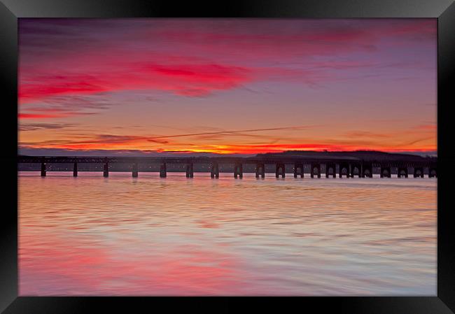 River Tay Sunrise Framed Print by Derek Whitton