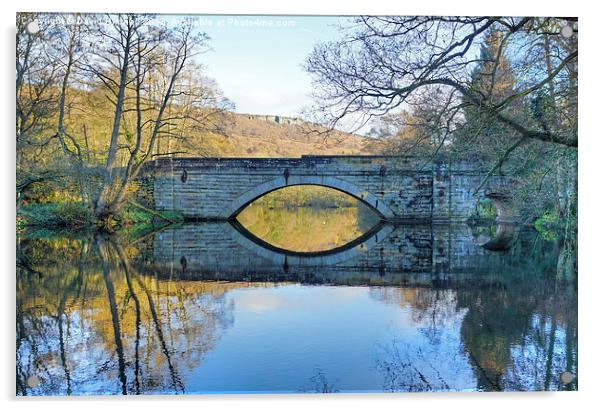 Calver Bridge, Derbyshire Acrylic by David Birchall