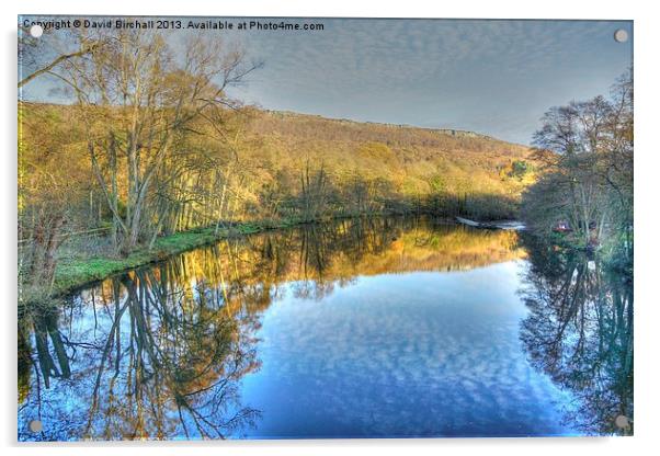 River Derwent Reflections, Derbyshire Acrylic by David Birchall