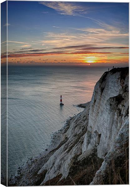 Beachy Head At Sunset Canvas Print by Phil Clements