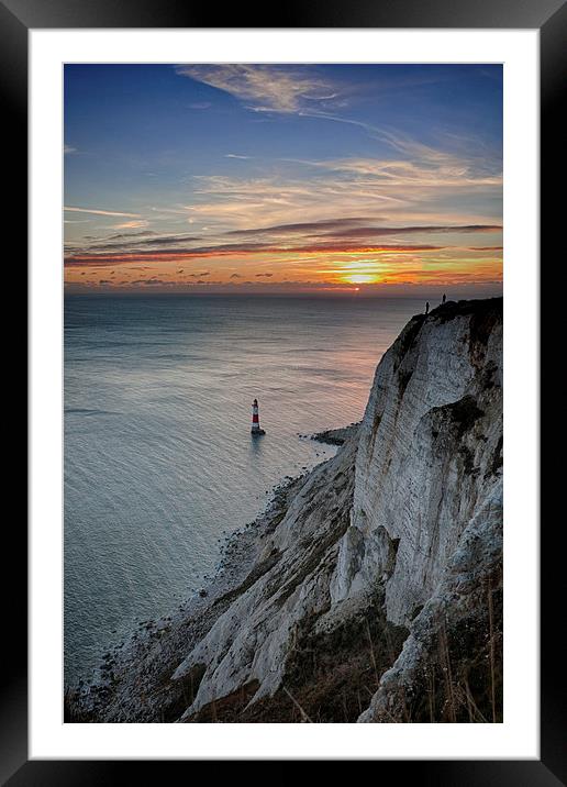 Beachy Head At Sunset Framed Mounted Print by Phil Clements