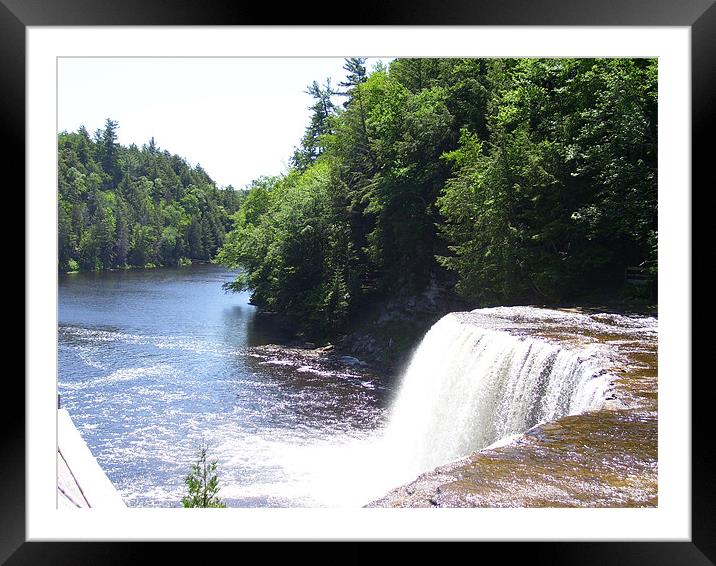 Tahquamenon Falls Framed Mounted Print by Emma Crowter