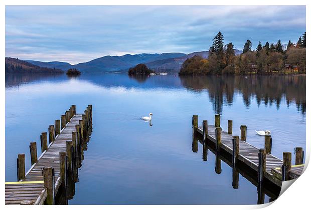 Windermere in Autumn Print by Andy McGarry