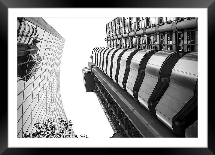 The Lloyds Building Framed Mounted Print by Diane Griffiths