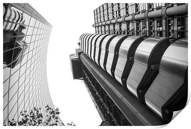 The Lloyds Building Print by Diane Griffiths