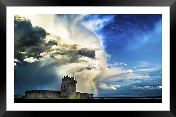 Stormy Castle Framed Mounted Print by Chris Murphy