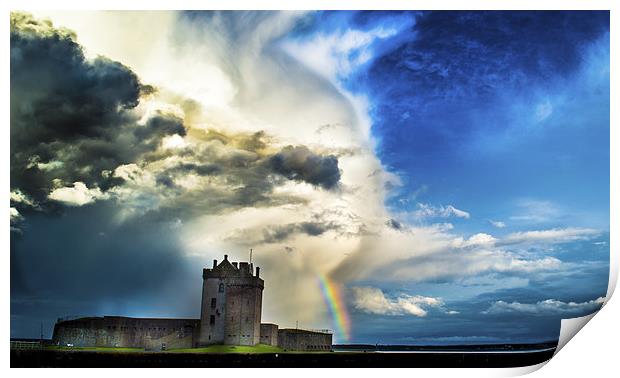 Stormy Castle Print by Chris Murphy