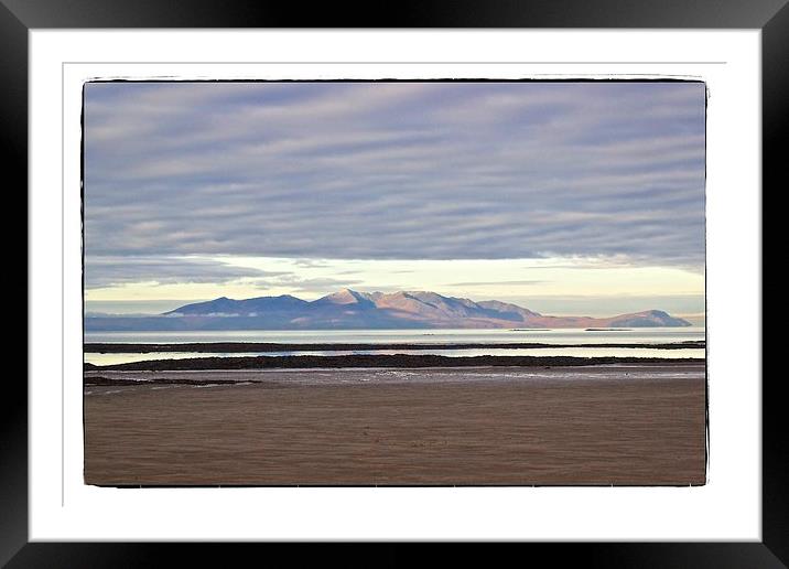 Arran from Troon Framed Mounted Print by jane dickie