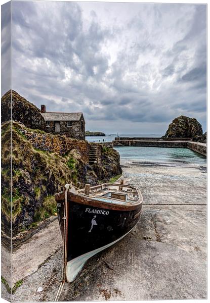 Mullion Cove and Harbour Canvas Print by Mike Gorton